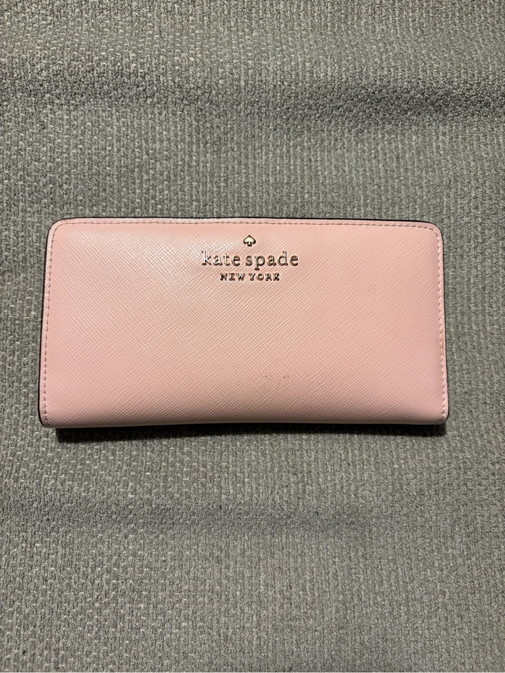 Kate Spade Madison Large Slim Bifold Wallet In Conch Pink